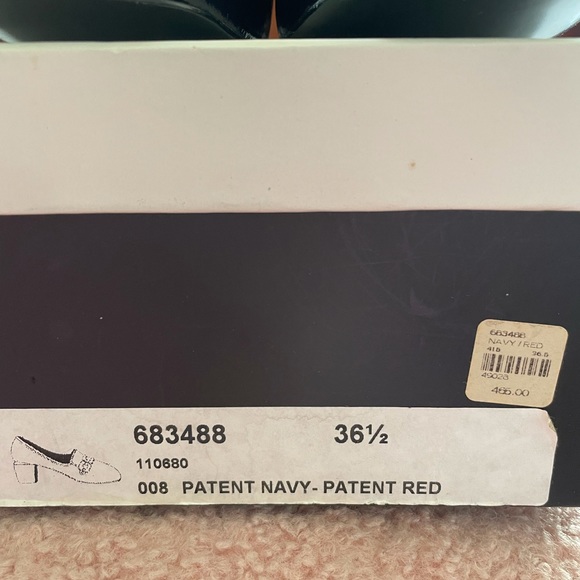 Marc by Marc Jacobs paren navy/red square toe shoes - Picture 10 of 12